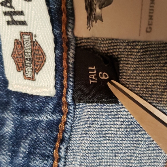 HARLEY DAVISON JEANS 6 TALL - Picture 2 of 8